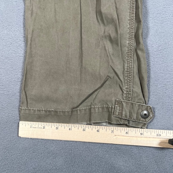 Vintage‎ Old Navy Cargo Pants Mens 31x28 Olive Green Military Utility Y2K - Picture 9 of 11